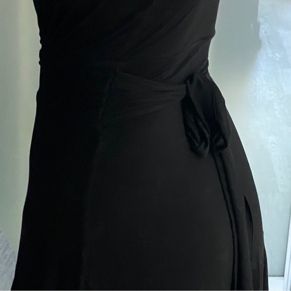 Three Dots Black Twist-Strap A-Line Dress (S) - Picture 2 of 4